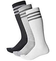 adidas 3-Stripes Knee - calzini lunghi (3 paia), White/Black/Grey