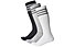 adidas 3-Stripes Knee - Kniestrümpfe - 3 Paar lange Socken, White/Black/Grey