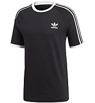adidas Originals 3-stripes - T-shirt - uomo, Black