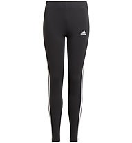 adidas 3 Stripes Leggings - Trainingshose lang - Mädchen, Black