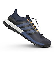 adidas Adistar Raven Boost M - Trail Running Schuhe, Natural Navy/Mineral Blue