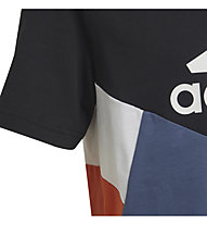adidas B Cb T Ess - T-Shirt - Kinder, Black/Blue/Orange
