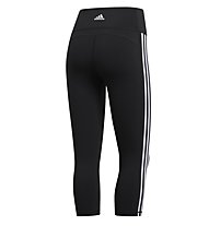 adidas Believe This 3 Stripe 3/4 Tight - Trainingshose - Damen, Black
