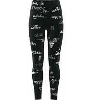 adidas Bluv Tig Jr - leggings fitness - ragazza, Black