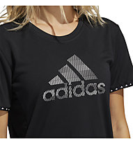 adidas BoS Necessi - T-shirt fitness - donna, Black/White