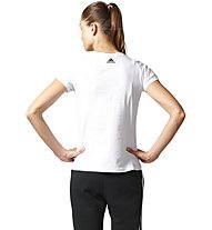 adidas Essentials Linear - T-shirt fitness - donna, White