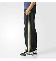 adidas Essential 3S pantaloni da ginnastica, Grey Heather/Solar Yellow