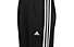 adidas Essentials 3 Stripes Fleece J - pantaloni fitness - ragazzo, Black