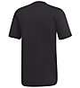 adidas Essentials 3S - T-shirt fitness - uomo, Black/White
