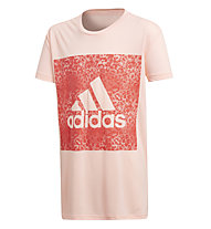 adidas Essentials Logo in the Box Tee - T-Shirt - Kinder, Rose