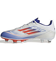 adidas F50 League SG - Fußballschuhe für weicher Boden - Herren, White/Blue/Red