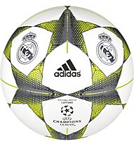 adidas Finale 15 Real Madrid Capitano - pallone da calcio, White/Lead/Bright Orange