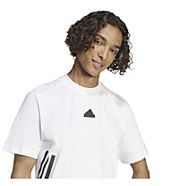 adidas Future Icons 3 Stripes M - T-Shirt - Herren, White