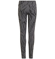 adidas G Fi Aop Tght - pantaloni fitness - ragazza, Grey