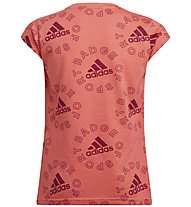 adidas G Logo T Ess - T-shirt fitness -  Mädchen, Red