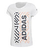 adidas Graphic Tee - T-shirt fitness - bambina, White