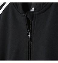 adidas Essential 3 Stripes - Kapuzenjacke - Jungen, Black/White