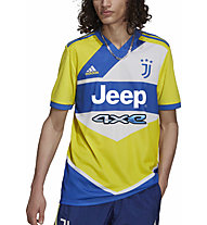 adidas Juventus 21/22 3rd Jersey - Fußballtrikot - Herren, Yellow/Blue/White