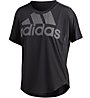 adidas Magic Logo - T-Shirt Fitness - Damen, Black