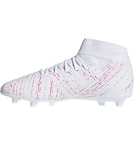 adidas Nemeziz 18.3 FG J - scarpe calcio terreni compatti - bambino, White/Pink
