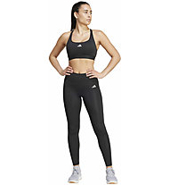 adidas Optime Essential 1/1 W - leggings fitness - donna, Black