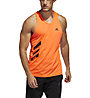 adidas Otr Singlet 3S - top running - uomo, Orange