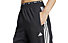 adidas Own The Run 3S - pantaloni running - donna, Black/White