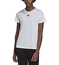 adidas Pleated Tee - Fitnessshirt - Damen, White