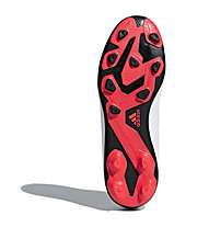 adidas Predator 18.4 FG Junior - scarpe da calcio per tererni compatti - bambino, White/Red