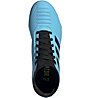 adidas Predator 19.3 FG - Fußballschuhe kompakte Rasenplätze- Kinder, Light Blue/Black