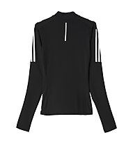 adidas Response 1/2 Zip LS Tee langärmliges Damen-Runningshirt, Black