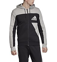 adidas Sport ID Full Zip - Kapuzenpullover - Herren, Grey/Black
