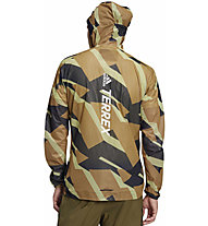 adidas Terrex Agravic Grafic 2,5 L Rain - giacca trail running - uomo, Brown/Black