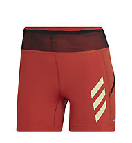adidas Terrex Agravic Pro W - pantaloni corti trail running - donna, Red