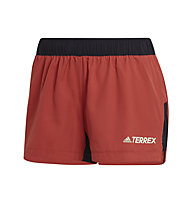 adidas Terrex Trail W - kurze Trailrunninghose - Damen, Red