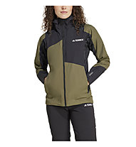 adidas Terrex Xperior Hybrid RAIN.RDY - Hardshell-Jacke - Damen, Dark Green/Black