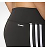 adidas Tight 3/4 D2M 3-Stripes - kurze Trainingshose - Damen, Black/White