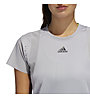 adidas Training HEAT.RDY - T-shirt fitness - donna, Light Grey