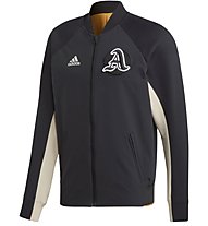 adidas VRCT City Jacket - Trainingsjacke - Herren, Black/Beige/Orange