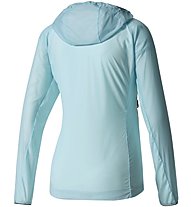 adidas TERREX Agravic Alpha Hooded Shield - giacca a vento trail running - donna, Light Blue