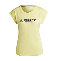 adidas W Trail Logo Terrex - maglia trail running - donna, Yellow