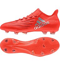 adidas X 16.2 FG - scarpe da calcio terreni compatti, Red