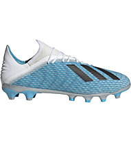 adidas X 19.2 MG - scarpe da calcio per terreni multiground, Light Blue/Black