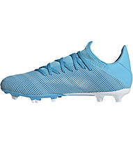 adidas X 19.3 FG - scarpe da calcio terreni compatti, Light Blue