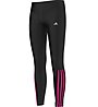 adidas Gear-Up Tight pantaloni fitness bambina, Black/Pink