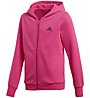 adidas Yg Hood Cotton - tuta sportiva fintess - bambina, Pink/Grey