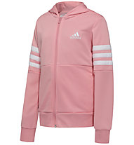 adidas Hood Pes - tuta sportiva - ragazza, Pink/Black