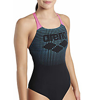 Arena Foggy Dots W - costume intero - donna, Black/Pink