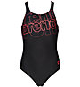 Arena Spotlight Jr Swim Pro Back - costume intero - bambina, Black/Red