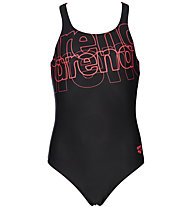 Arena Spotlight Jr Swim Pro Back - costume intero - bambina, Black/Red